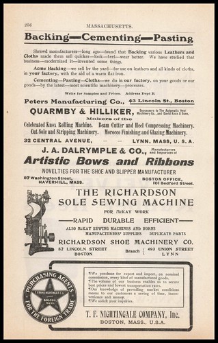 1905 richardson shoe machinery - 1905,