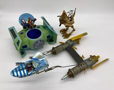 Hasbro Star Wars toy bundle TIE AT AT Pod Racer 3 figures playworn condition H3