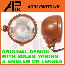 Pair ORIGINAL DESIGN Ferguson TE20 TEA20 TED20 TEF20 Tractor Headlights Headlamp