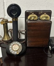 Superb Antique GPO Stick Telephone & Bell No1