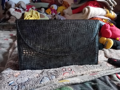 Lotus collection black clutch - collection,
