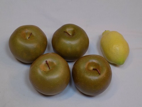 Fake fruit brown green apples - fruit,
