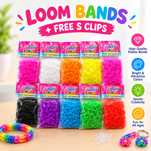 New loom bands - loom, assorted