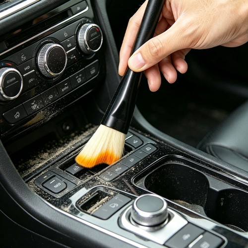 Car interior cleaning brush - interior,