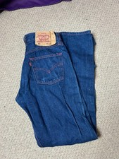 Levi's Mens Size 30 Blue Denim Jeans Rare 501 Vintage Red Stitching W30 L32