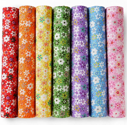 7pcs fat quarters fabric - 7pcs,