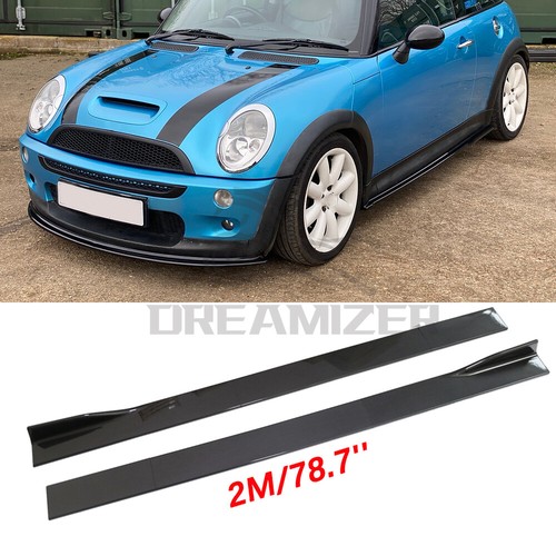 Carbon fiber side skirt lips - side,