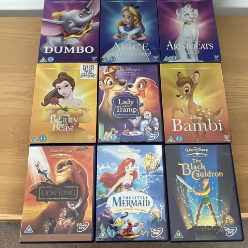 Disney classics dvd bundle - dvd, (9)