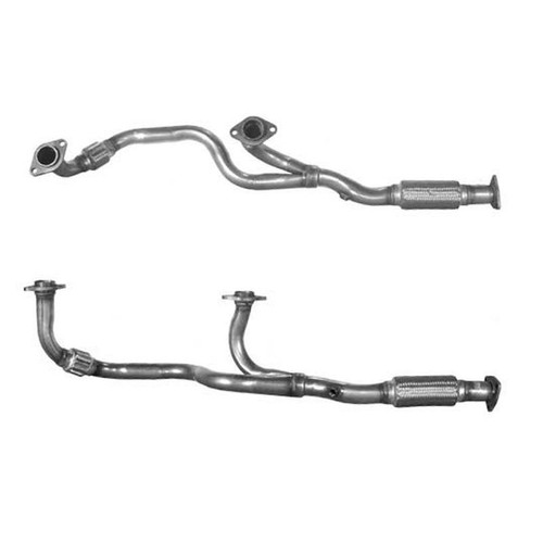 Front pipe and - fittings, for