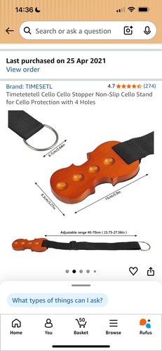 Cello stopper non - cello, slip