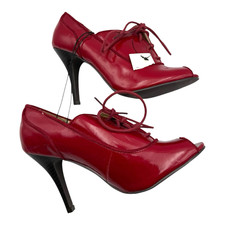 Matalan Red PU Leather Shoes
