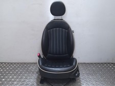 MINI R55 R56 R57 2007-14 Left Nearside Passenger Front Black Lounge Leather Seat