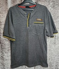 McDonald's Crew Trainer Uniform SIZE Mens S Small Grey/Yellow Polo Shirt