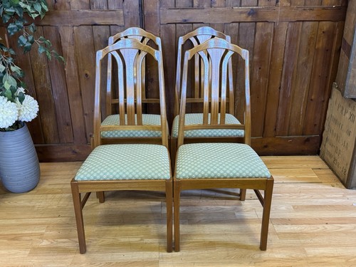 Lovely set teak dining chairs - lovely,