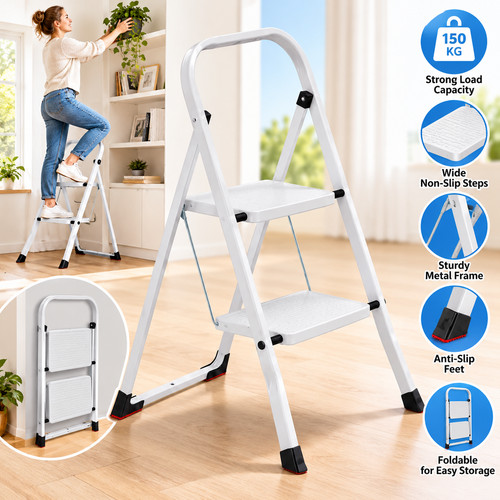 Step steel ladder foldable - 2,