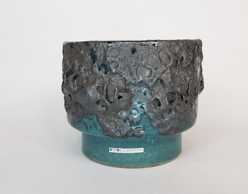 Retro otto keramik planter - keramik,