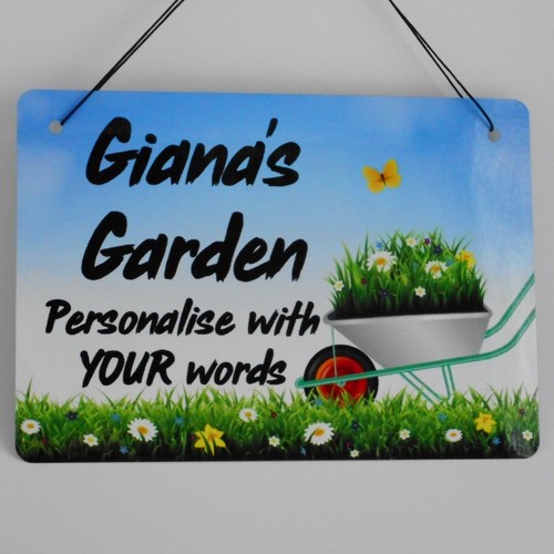 Personalised garden plaque - personalised,
