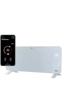 Princess Smart 1500W Glass Panel Heater - White.