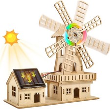 Solar Powered 3D Wooden