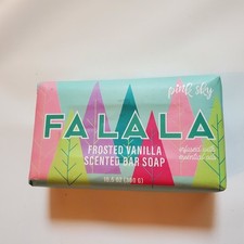 Pink Sky Soap Large 10.5oz. Bar Body Frosted Vanilla Fa La La Christmas Holiday