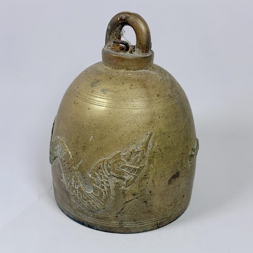 Vintage brass temple - brass, bell