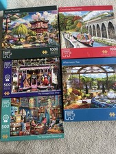 5 x 1000/500 Piece Corner Piece Jigsaw Puzzle Bundle Job Lot