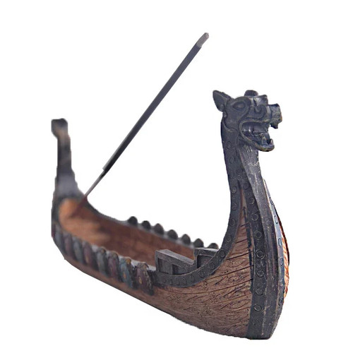 Viking longboat incense burner - viking,