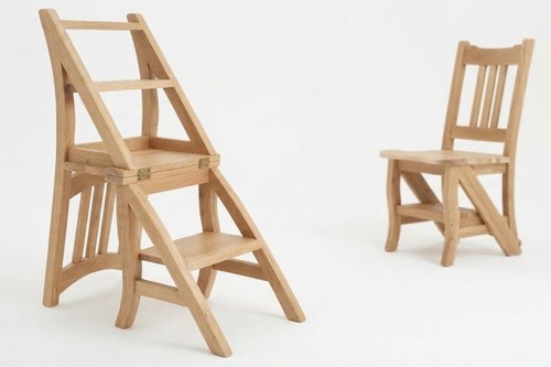 Folding chair step stool - chair,