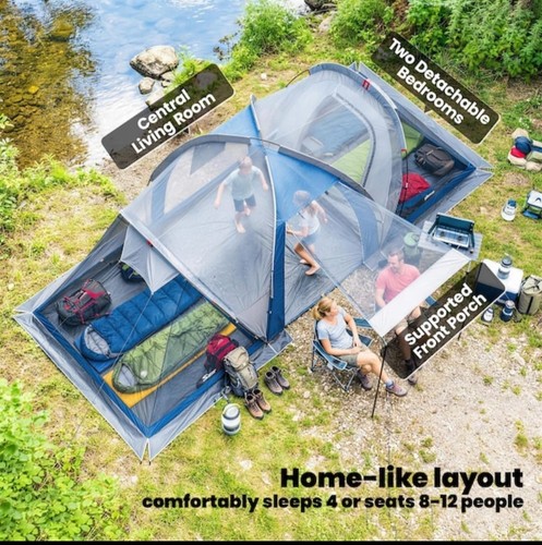 Large person camping tent - large, 8