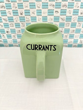 Vintage Bristol ‘Kitchen Ware’ Pountney & Co Currants Jar *no lid* Green