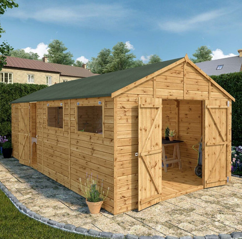 20x10 wooden garden shed - 20x10,