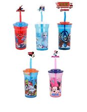 New Latest Character Design Clear Straw Drinking Tumbler 460ML &Expandable Straw