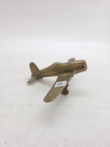 Brass airplane model ornament - model,
