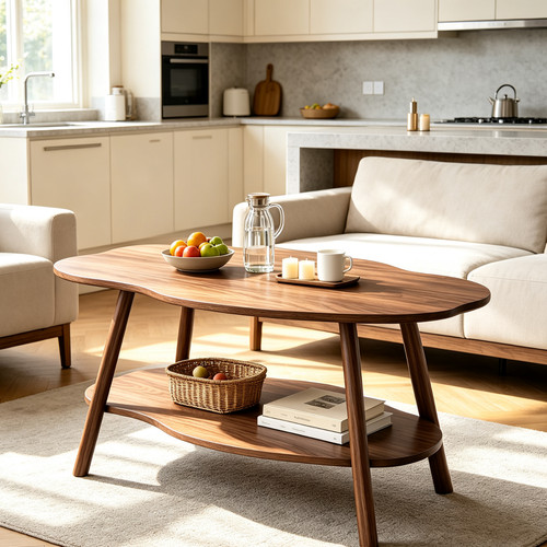 Tier storage coffee table - 2-tier,