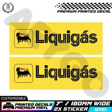 2x AGIP LIQUIGAS Vinyl Sticker