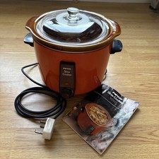VINTAGE PIFCO ORANGE SLOW COOKER 2.8L 5 Pts Model 4850 Ceramic Insert 1970's