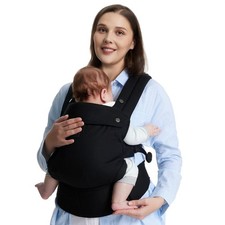 Momcozy  Lightweight Baby Carrier With Foldable Neck Support Pad - Black