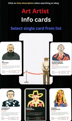Art artist info - artist, card