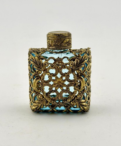 Vintage czech bohemian blue - bohemian,