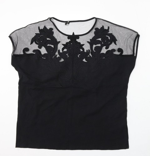 Leo guy womens black floral - leo,