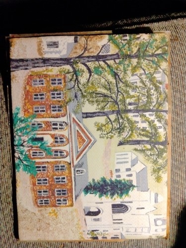 Grandma moses print - print, framed