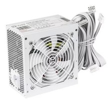 VIDA White PSU Power Supply 650W  PC ATX 120mm Fan PCI-E SATA NO Power LEAD