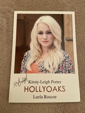 KIRSTY-LEIGH PORTER    (HOLLYOAKS) PRESIGNED CAST CARD