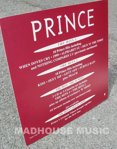 Prince display hits promo - prince,