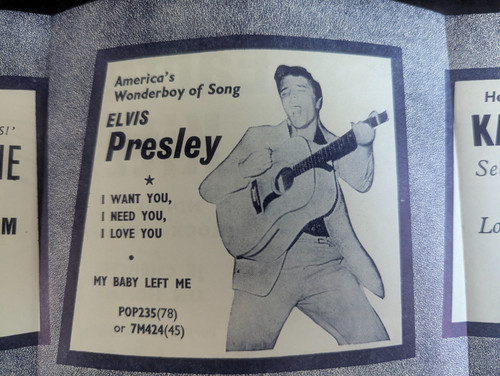 1956 hmv brochure elvis - 1956,