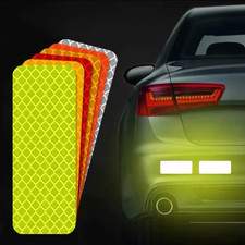 10pcs Reflective Sticker for Car Rear Bumper Door Trunk Reflective Warning Strip