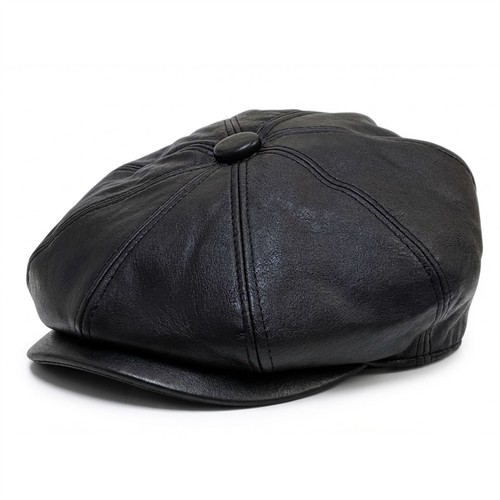 Men black leather vintage - leather,