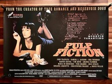 PULP FICTION Original U.K Quad Poster QUENTIN TARANTINO MASTERPIECE 40"x27"