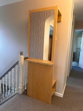 IKEA Hall/Bedroom  Coat Stand Hall Tree Clothes Rack with Mirror. Beech finish.