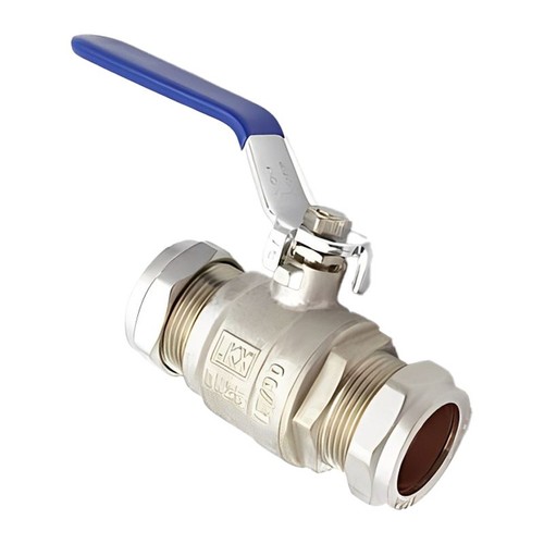 15mm lever ball valve blue - lever,